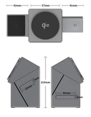 Qi2  Wireless Charger 3 in 1